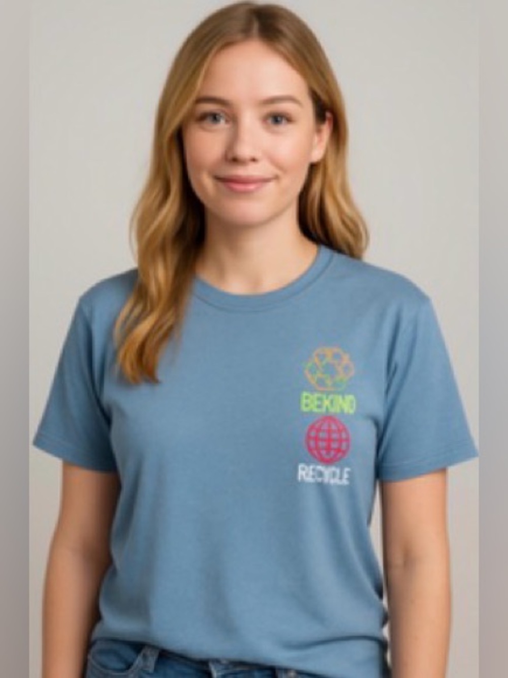 Urban Outfitters RePurpose T-Shirt “Be Kind Recycle” in Blue Size XL NWT